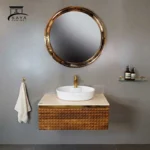 روشویی کابینتی سنگ طبیعی طرح ستاره کد 08