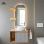 روشویی کابینتی PVC با شلف کاربردی کد 04