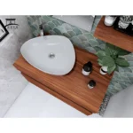 روشویی کابینتی فندقی-مشکی هایگلاس کد 34 - Image 3