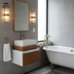 روشویی کابینتی pvc اقتصادی و باکیفیت کد 16 - Image 2