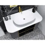 روشویی کابینتی مدرن لبه کرو سنگ مصنوعی کد 25 - Image 2
