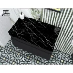 روشویی کابینتی مشکی سرامیکی کد37 - Image 3