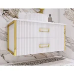 روشویی کابینتی سفید دوکشو کد 40 - Image 3