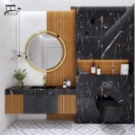 روشویی کابینتی مدرن ترکیب زیبای PVC و ترموود کد 21