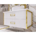 روشویی کابینتی سفید دوکشو کد 40 - Image 4