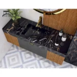 روشویی کابینتی مدرن ترکیب زیبای PVC و ترموود کد 21 - Image 2