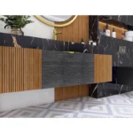 روشویی کابینتی مدرن ترکیب زیبای PVC و ترموود کد 21 - Image 3