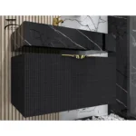 روشویی کابینتی سرامیکی CNC مشکی کد 30 - Image 2