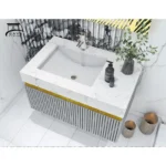 روشویی کابینتی مدرن ترکیب سنگ و PVC کد 24 - Image 2