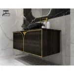 روشویی کابینتی سنگ طبیعی طرح قلب استیل کد 18 - Image 4
