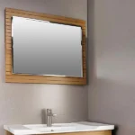 آینه دستشویی ساده قابدار چوبی کد 56 - Image 2